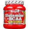 Glutamine + BCAA Powder – 300 g, citron-limeta